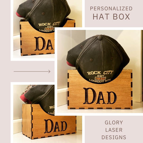 Personalized Wooden Hat Box