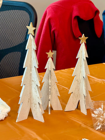 Paintable Christmas Tree Set