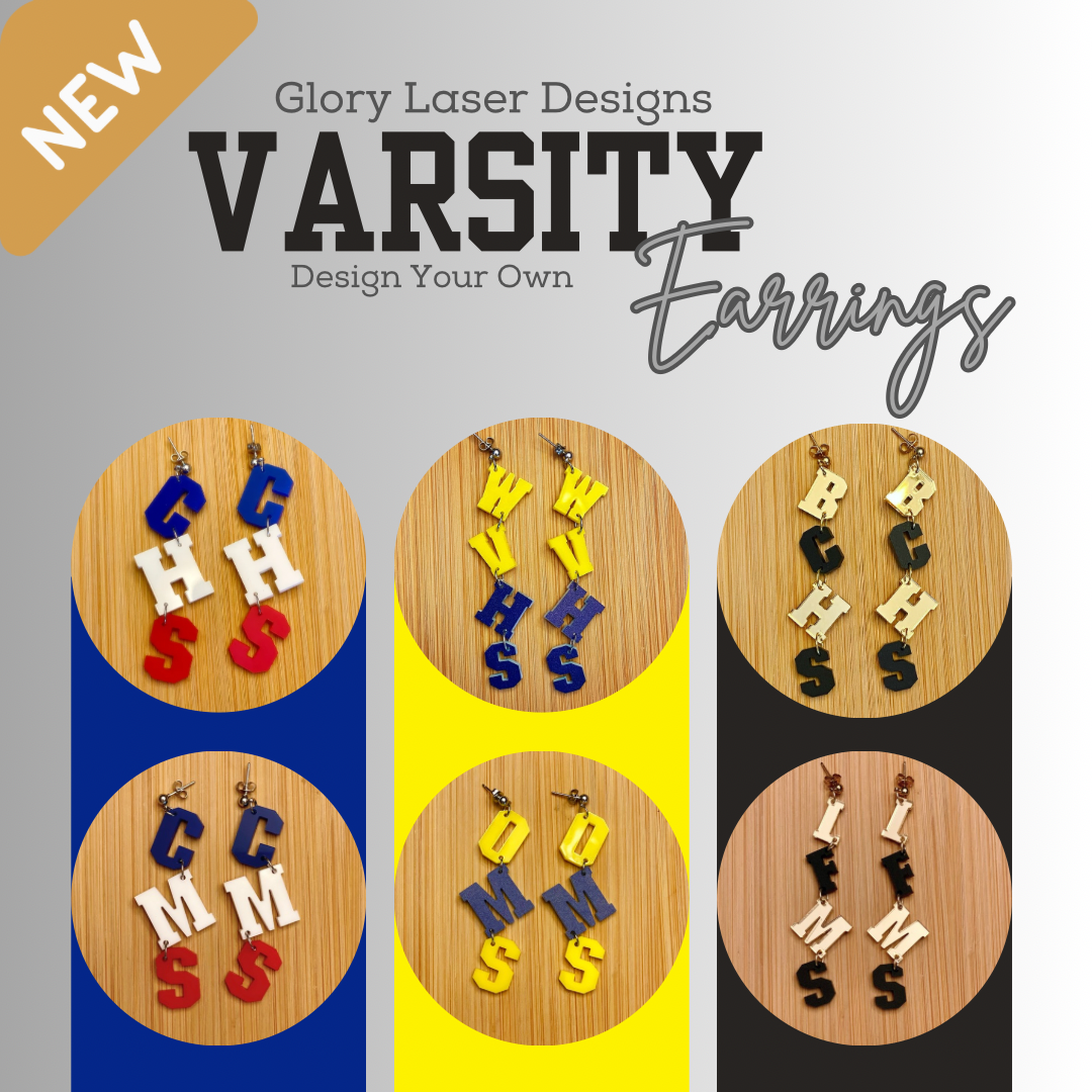 Varsity Earrings - Design Your Own