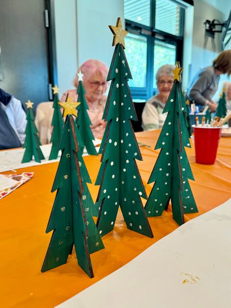 Paintable Christmas Tree Set