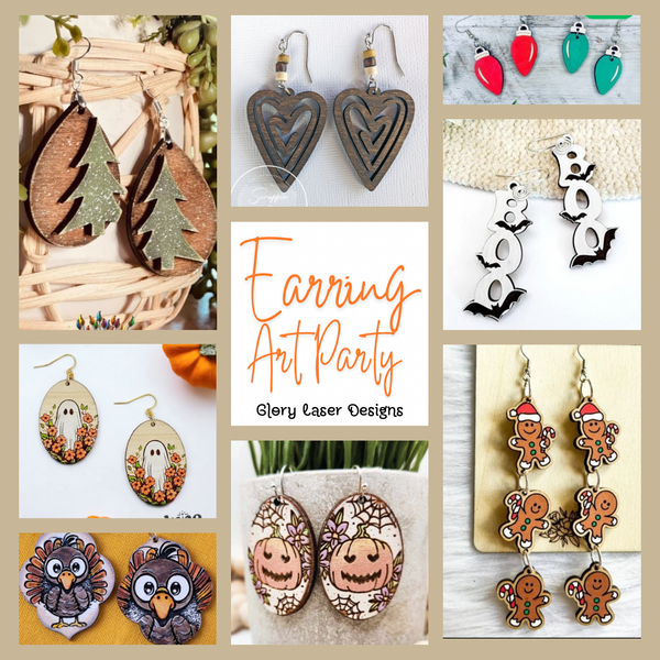 Holiday Earring Art Party