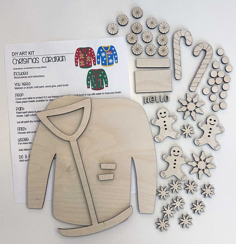 Cardigan Sweater Craft Kit