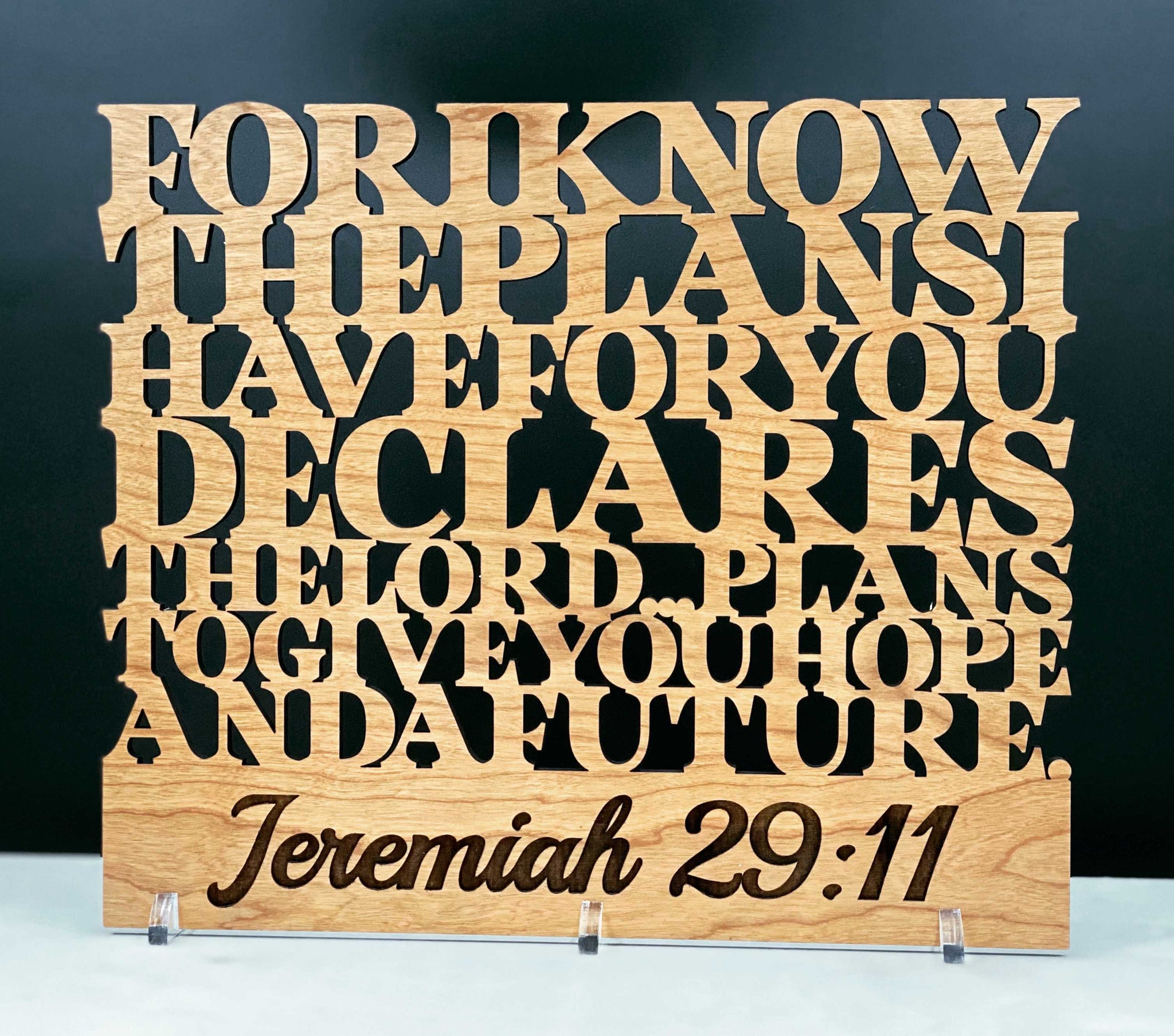 Wooden Scripture, Jeremiah 29:11