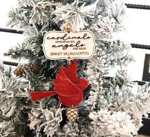 Personalized Cardinal Ornament