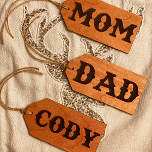 Wooden Stocking Tag