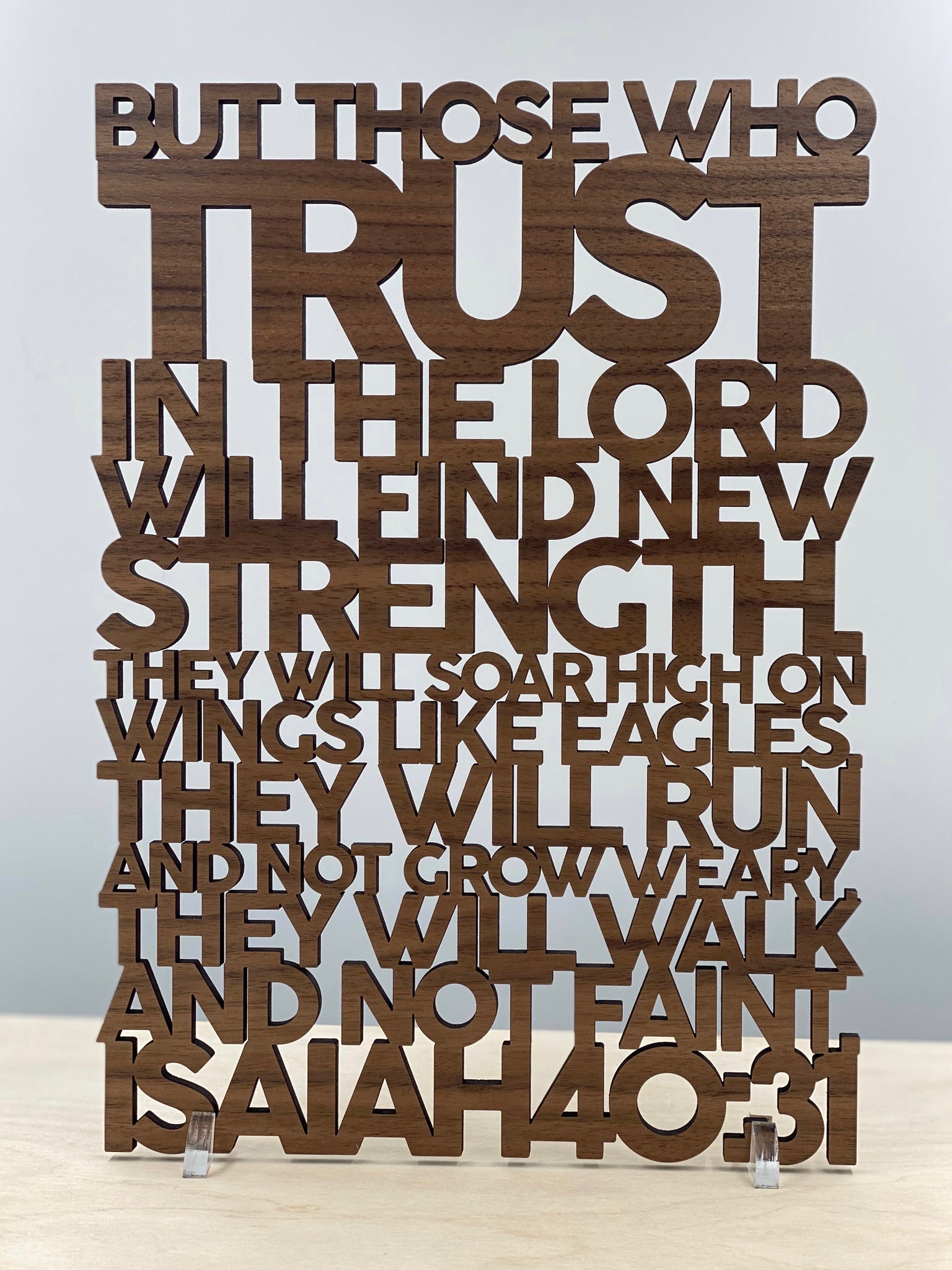 Wooden Scripture, Isaiah 40:31